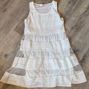 Chic White Lace Formal Dress for Women